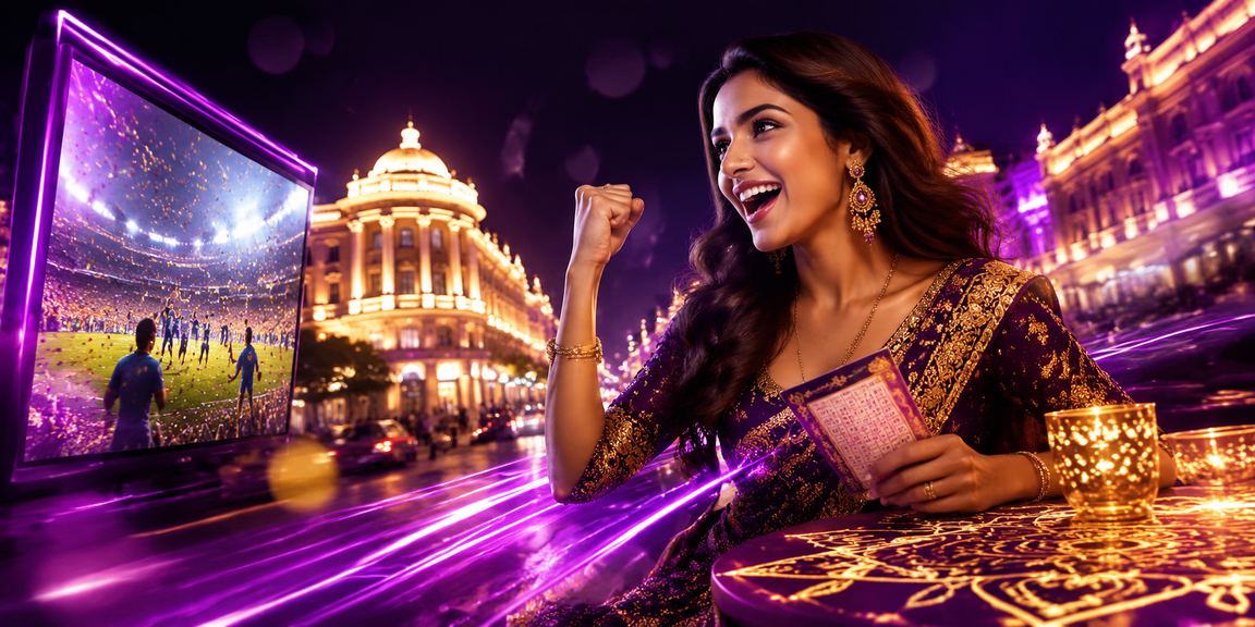 Delhi city view with neon lights representing VIP exclusivity